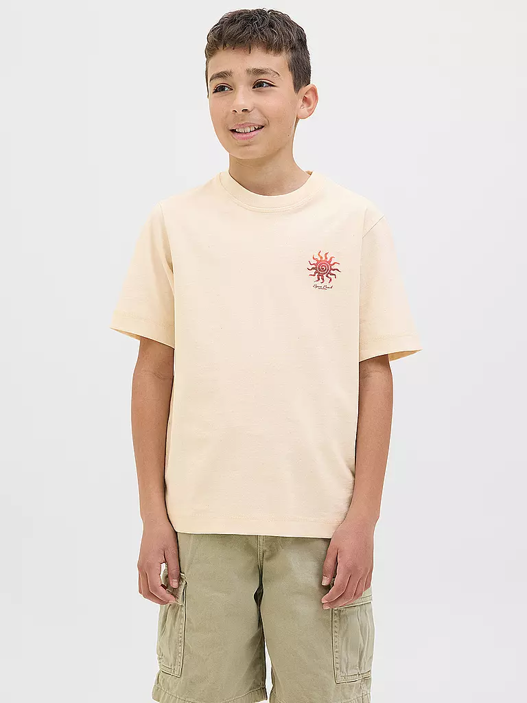 JACK & JONES | Jungen T-Shirt JORCANGGU SUMMER  | beige
