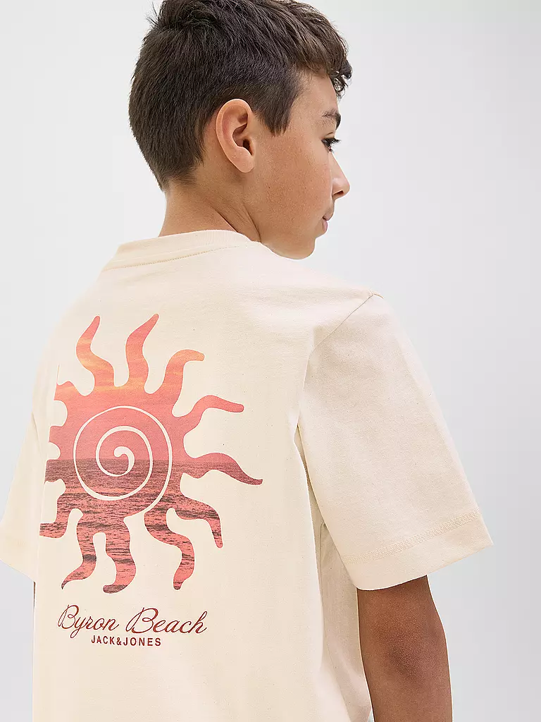 JACK & JONES | Jungen T-Shirt JORCANGGU SUMMER  | beige