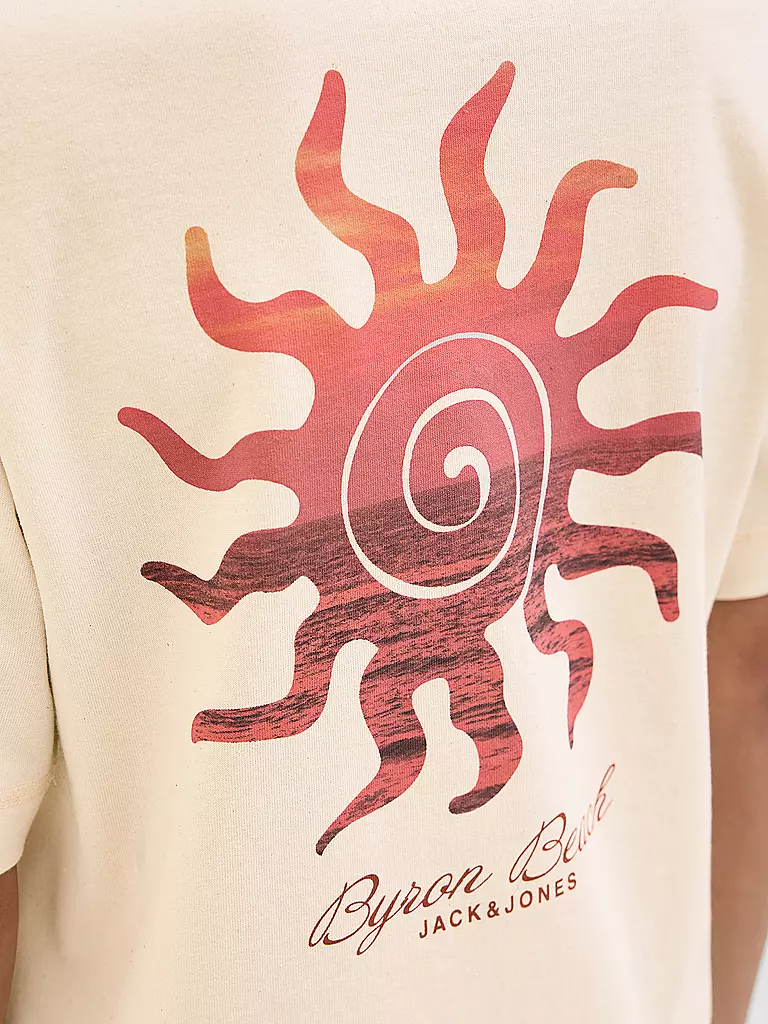 JACK & JONES | Jungen T-Shirt JORCANGGU SUMMER  | beige