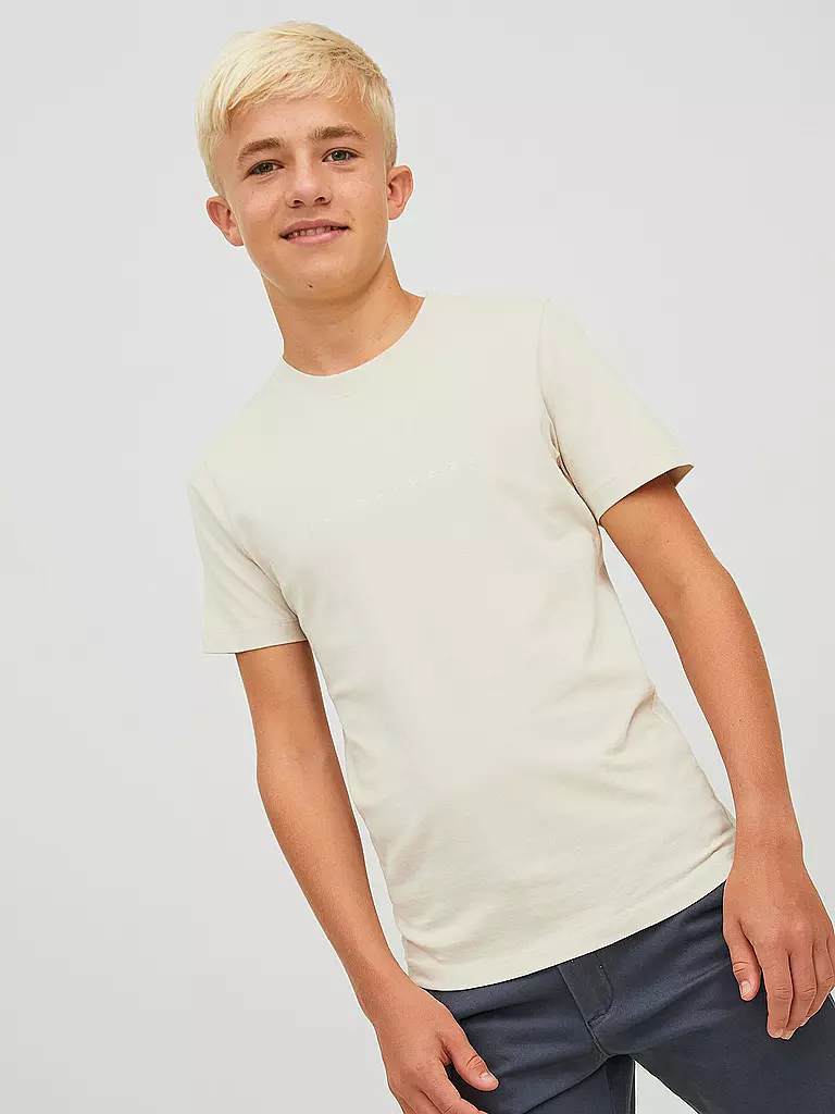 JACK & JONES | Jungen T-Shirt JORCOPENHAGEN  | creme