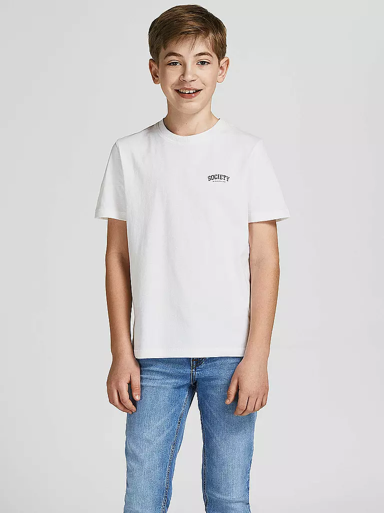 JACK & JONES | Jungen T-Shirt JORMASH | weiss