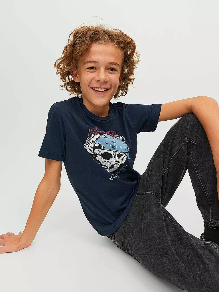 JACK & JONES | Jungen T-Shirt JORROXBURY  | dunkelblau