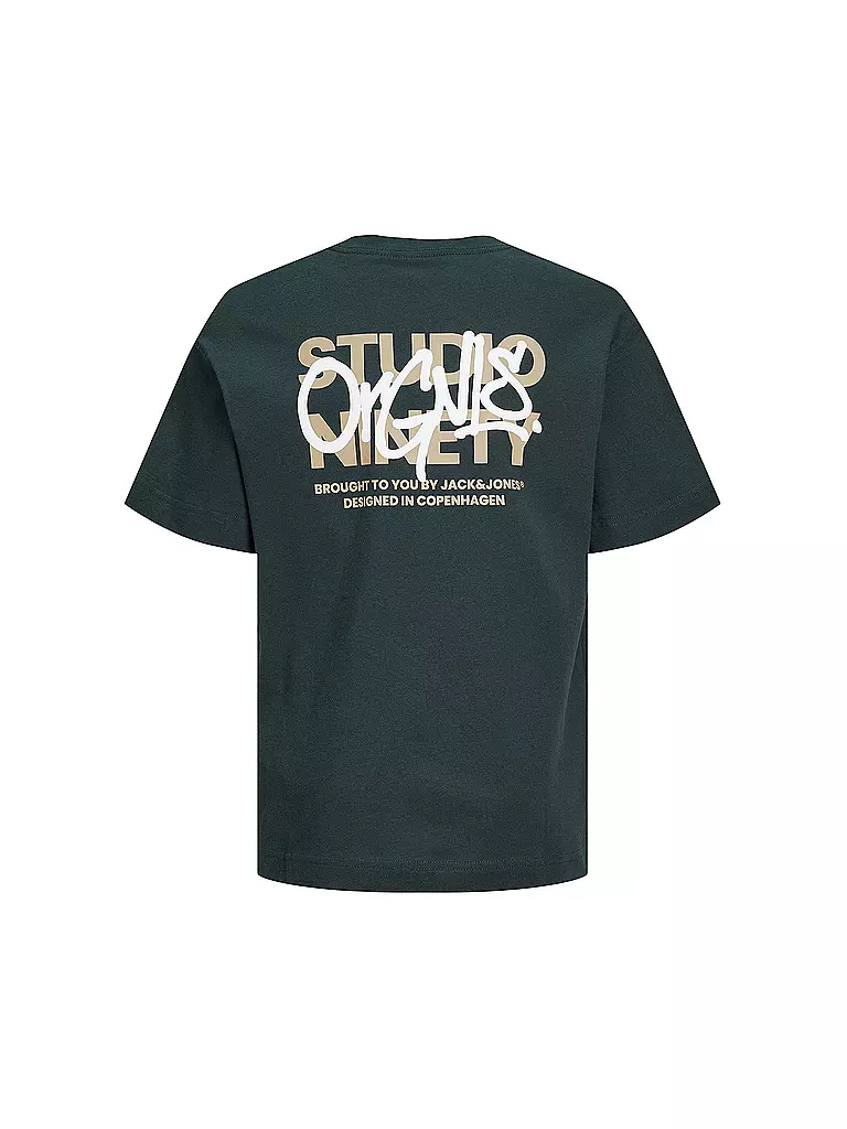 JACK & JONES | Jungen T-Shirt JORSILVERLAKE | dunkelgrün