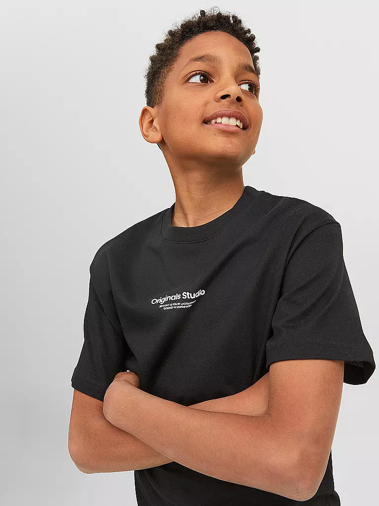 JACK & JONES | Jungen T-Shirt JORVESTERBRO | schwarz