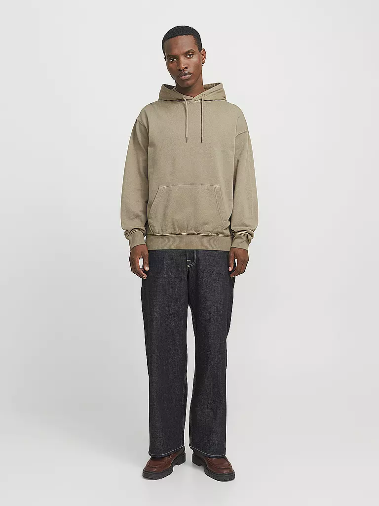 JACK & JONES | Kapuzensweater - Hoodie JJECHARGE | hellbraun