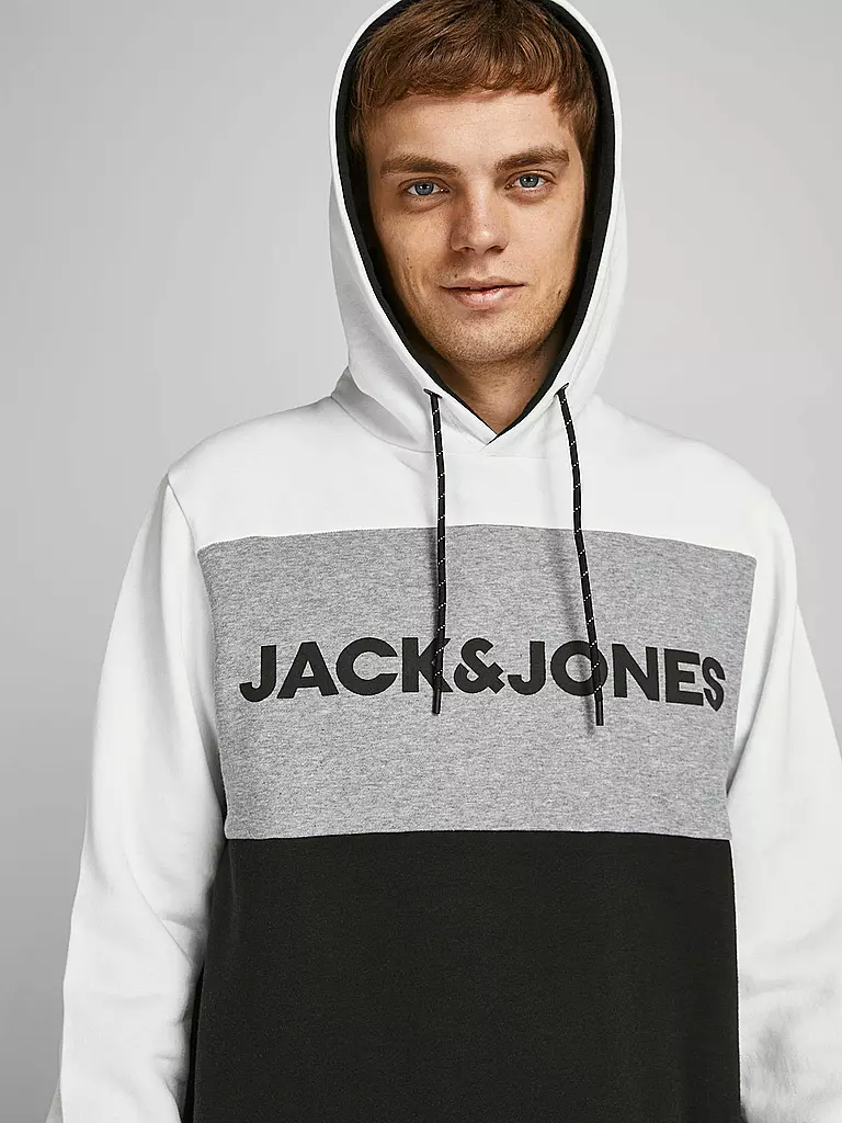 JACK & JONES | Kapuzensweater - Hoodie JJELOGO  | weiss