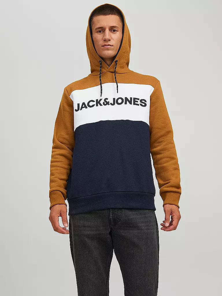 JACK & JONES | Kapuzensweater - Hoodie JJELOGO  | braun