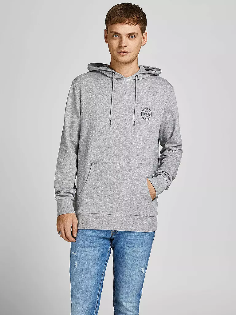 JACK & JONES | Kapuzensweater - Hoodie JJESHARK  | grau