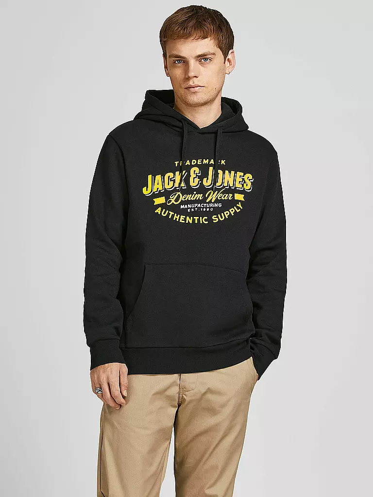 JACK & JONES | Kapuzensweater JJELOGO  | schwarz