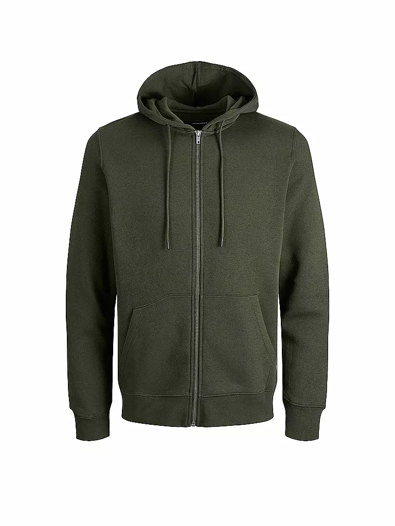 JACK & JONES | Kapuzensweatjacke JJESTAR  | olive