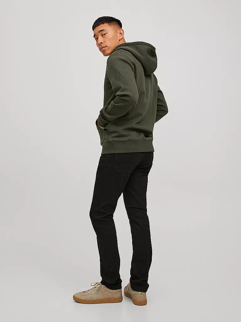 JACK & JONES | Kapuzensweatjacke JJESTAR  | olive