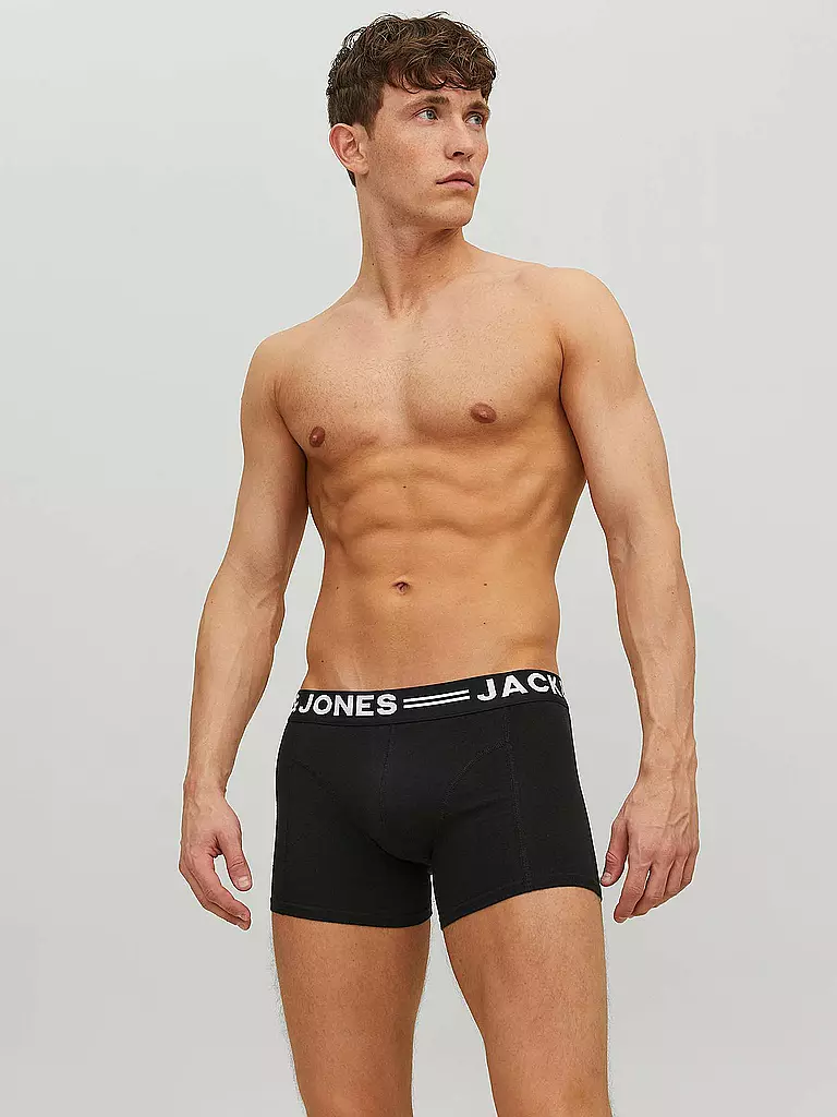 JACK & JONES | Pants 3er Pkg Sense | schwarz