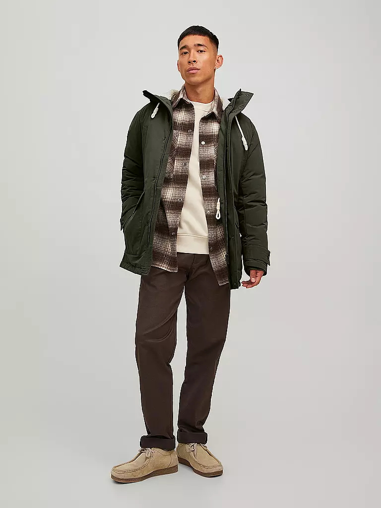 JACK & JONES | Parka JJEMASH TEDDY | olive