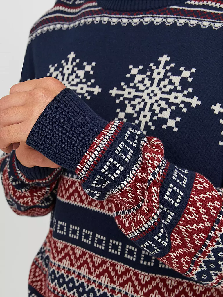 JACK & JONES | Pullover JORSNOWBALL | dunkelblau