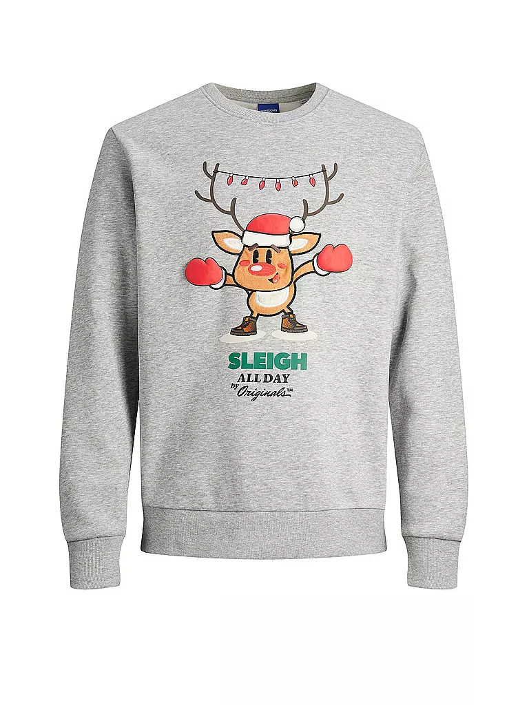 JACK & JONES | Sweater JORXMAS | hellgrau