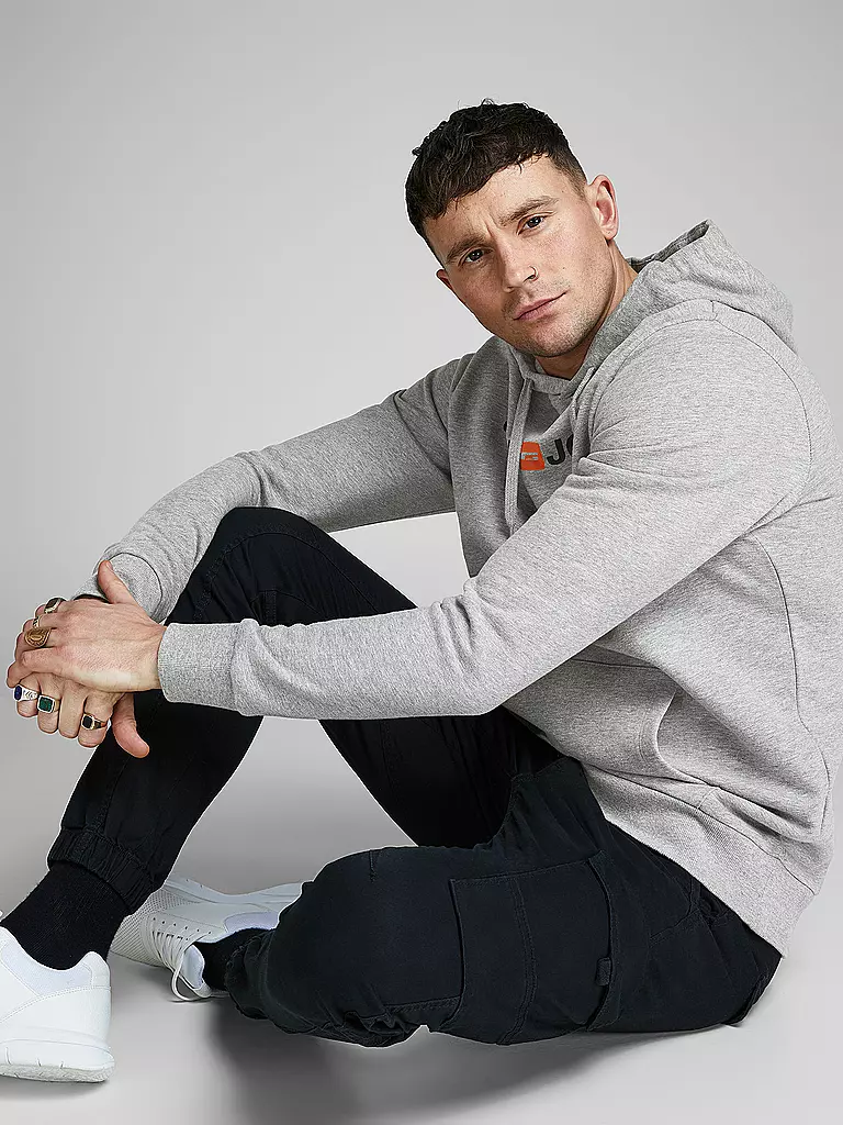 JACK & JONES | Sweater-Hoodie | grau