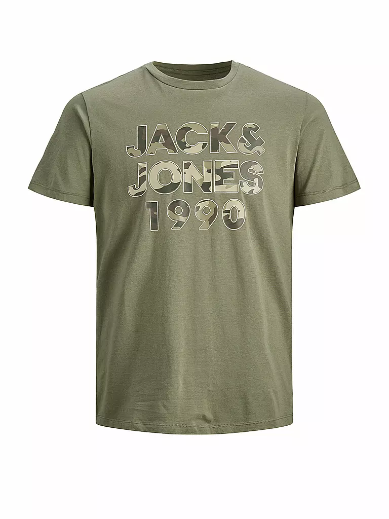 JACK & JONES | T Shirt " JJCAMOMAN " | olive