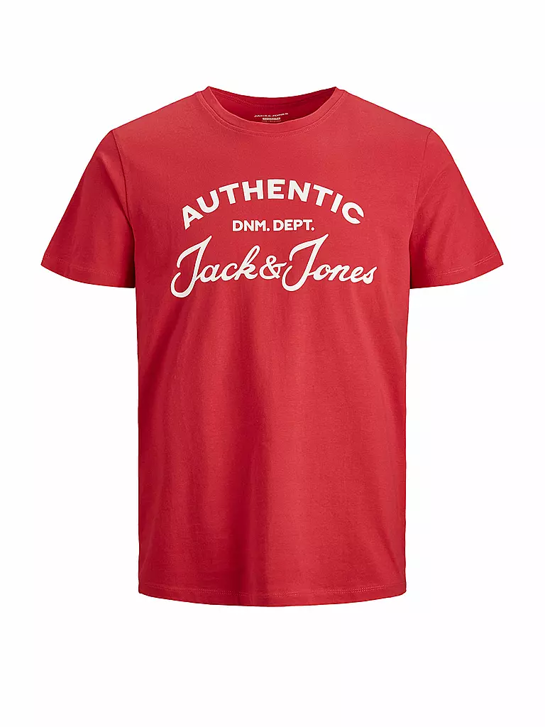 JACK & JONES | T Shirt " JJHERO " | rot