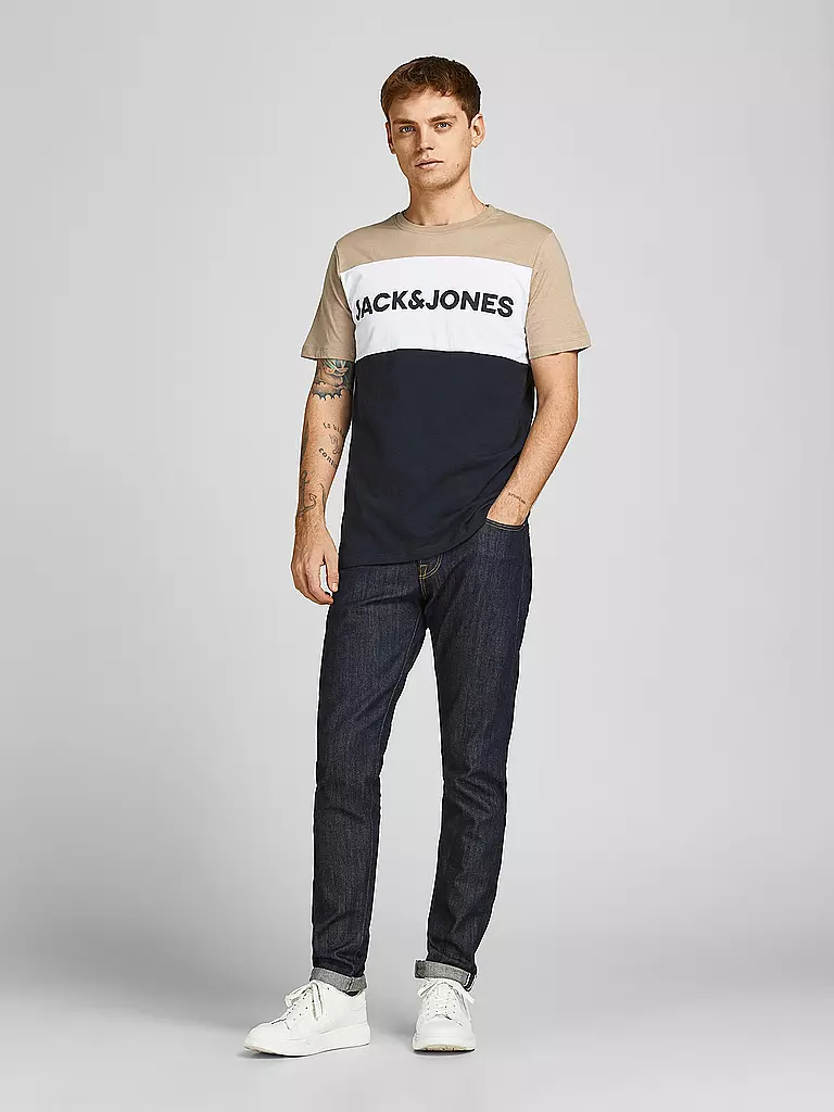 JACK & JONES | T Shirt JJELOGO | beige