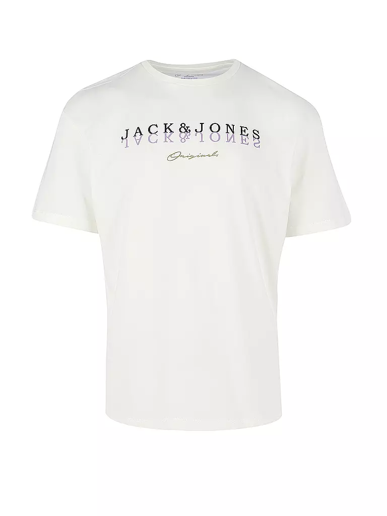 JACK & JONES | T Shirt JORSHADDOW  | weiß
