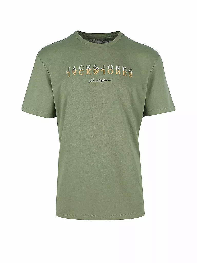 JACK & JONES | T Shirt JORSHADDOW  | grün
