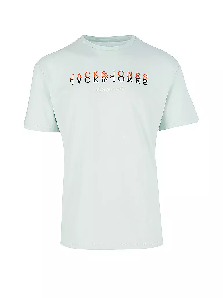 JACK & JONES | T Shirt JORSHADDOW  | türkis