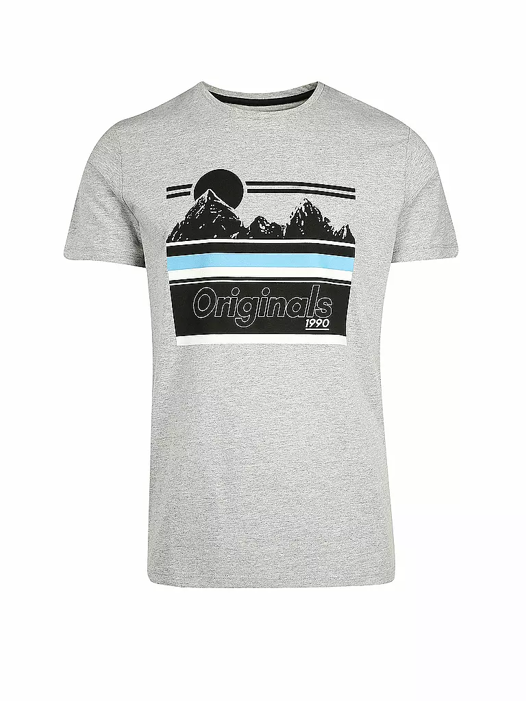 JACK & JONES | T-Shirt "JORNEW LANDERS" | grau
