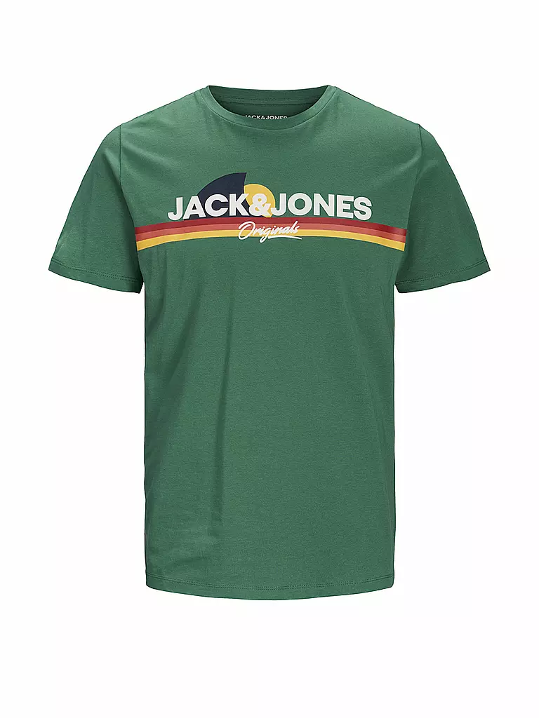 JACK & JONES | T-Shirt "JORVENTURE" | grün