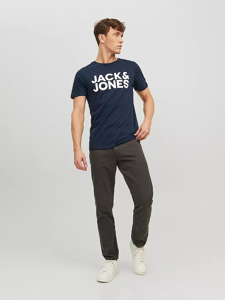 JACK & JONES | T-Shirt  JJECORP | blau