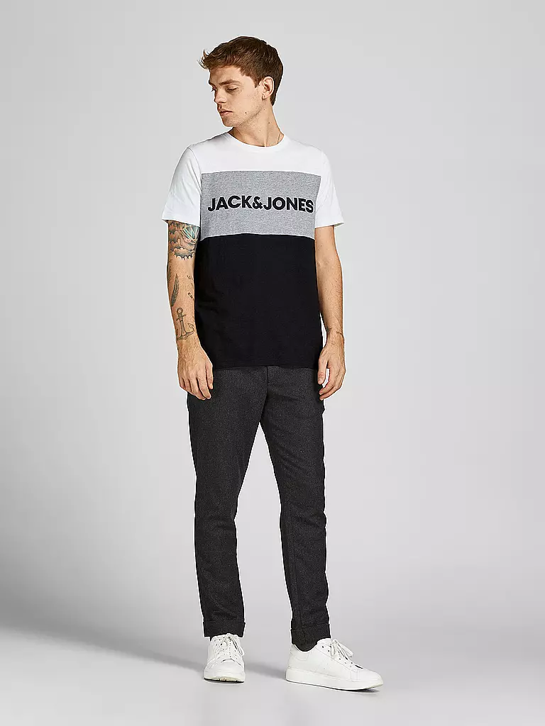 JACK & JONES | T-Shirt  JJELOGO | schwarz