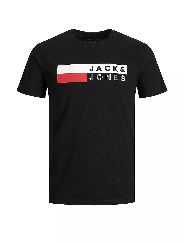 JACK & JONES | T-Shirt JJECORP  | schwarz