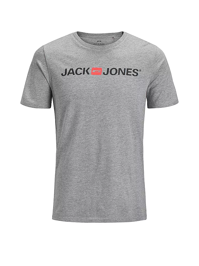 JACK & JONES | T-Shirt JJECORP | grau