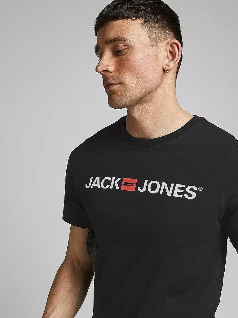 JACK & JONES | T-Shirt JJECORP | schwarz