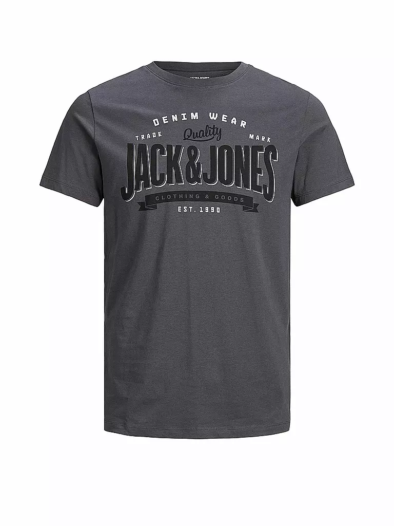 JACK & JONES | T-Shirt JJELOGO  | grau
