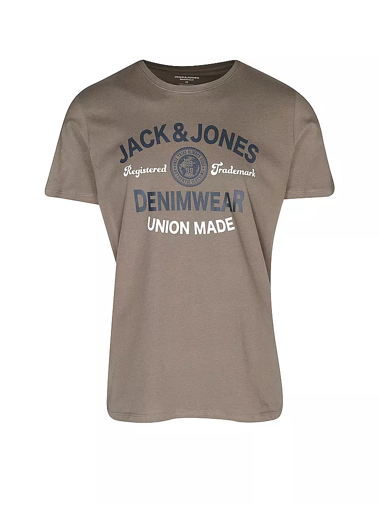 JACK & JONES | T-Shirt JJELOGO  | braun