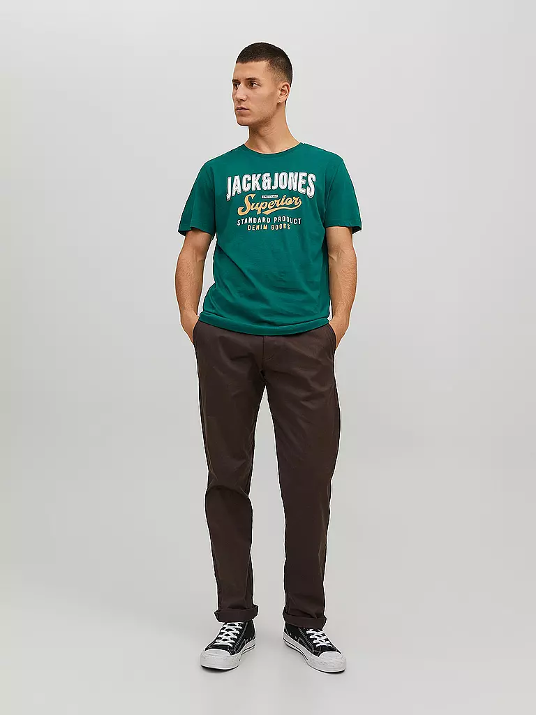 JACK & JONES | T-Shirt JJELOGO  | grün