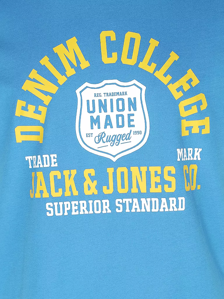 JACK & JONES | T-Shirt JJELOGO  | blau