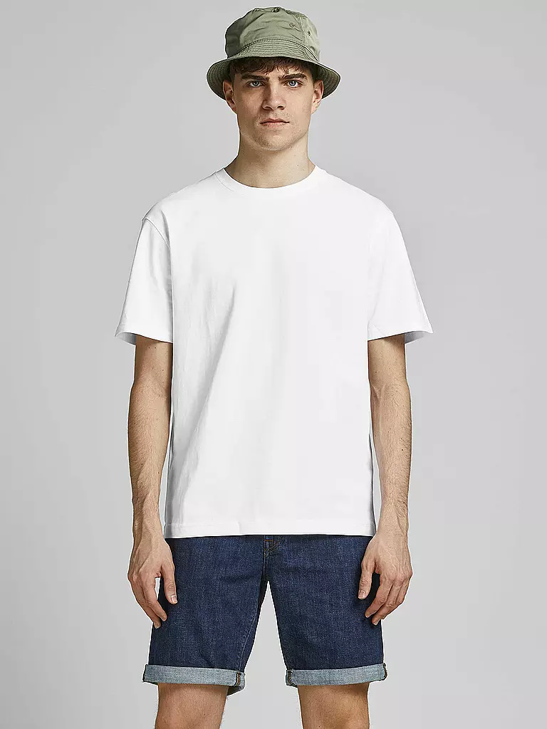 JACK & JONES | T-Shirt JJERELAXED  | weiss