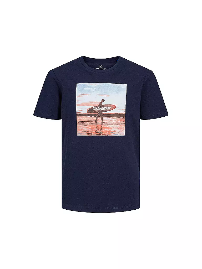 JACK & JONES | T-Shirt JJGEM  | dunkelblau