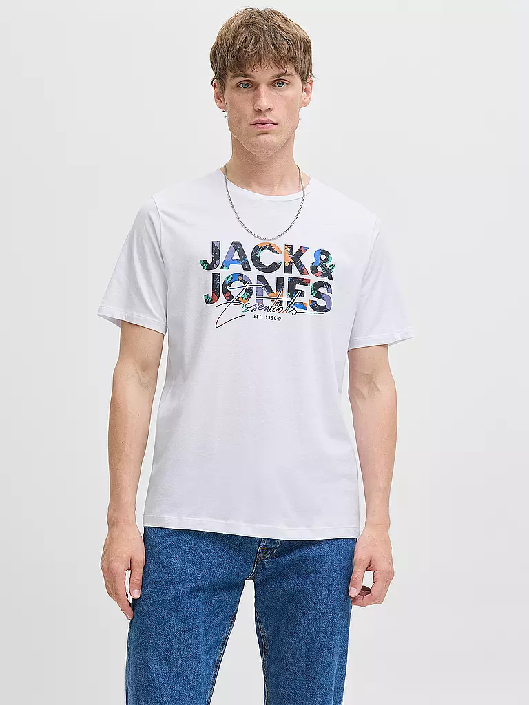 JACK & JONES | T-Shirt JJGEPLAS | weiss