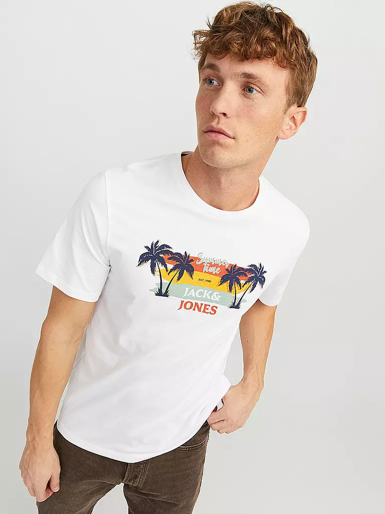 JACK & JONES | T-Shirt JJSUMMER | weiss