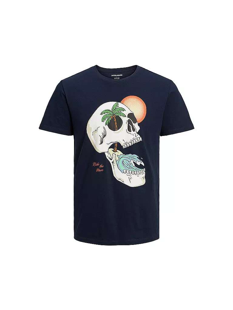 JACK & JONES | T-Shirt JJTIDAL | dunkelblau