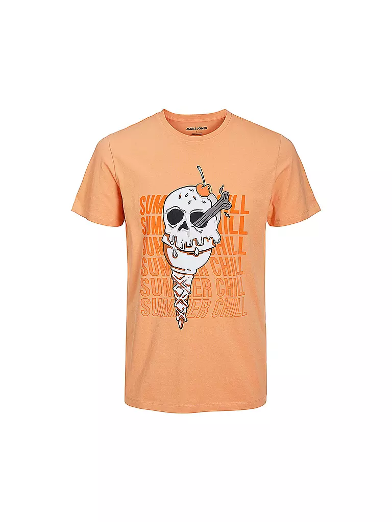 JACK & JONES | T-Shirt JJTIDAL | orange