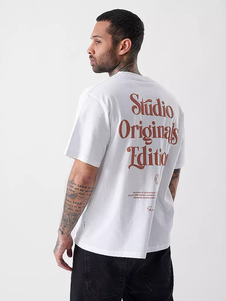 JACK & JONES | T-Shirt JORACAPULCO  | weiss