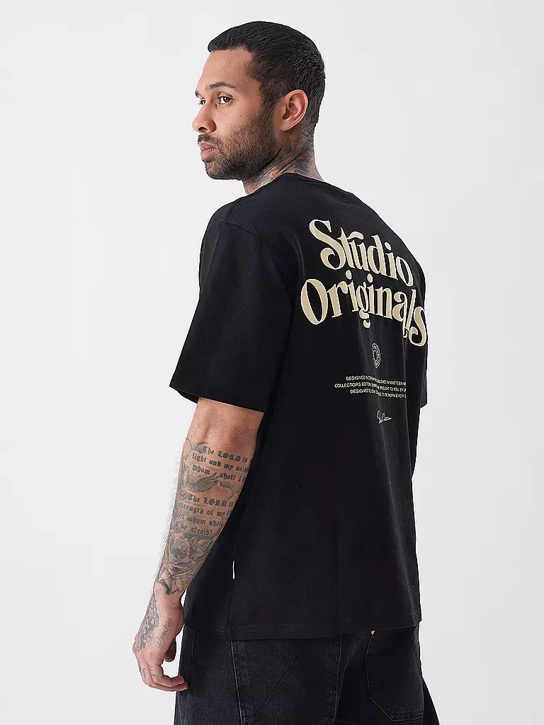 JACK & JONES | T-Shirt JORACAPULCO  | schwarz