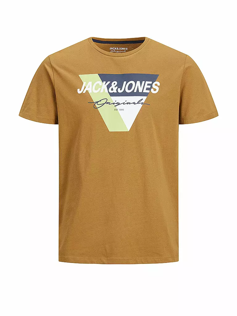 JACK & JONES | T-Shirt JORMASON  | braun
