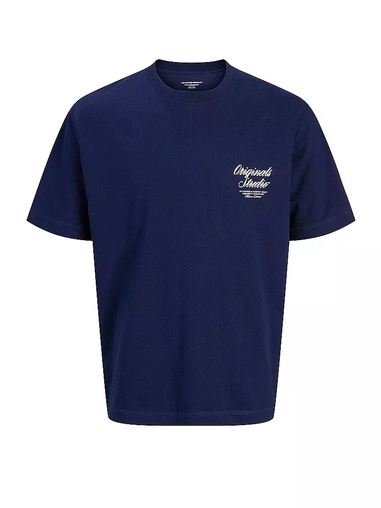 JACK & JONES | T-Shirt JORNORREBRO  | dunkelblau