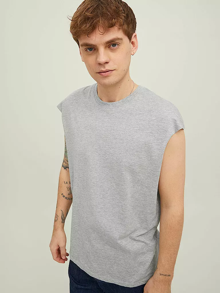 JACK & JONES | Tanktop JORBRINK  | hellgrau