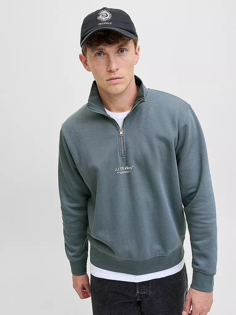JACK & JONES | Troyer Pullover JJESOHO | blau