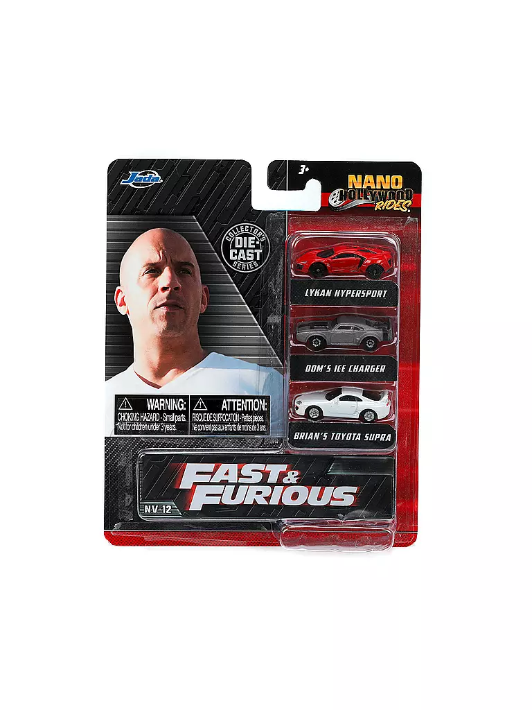 JADA | Fast & Furious 3-Pack Nano Cars Wave 4 | keine Farbe